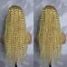 Stema 613 Blonde Curly 13x4 Transparent Lace Front Wig